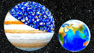 How Many Earths Can Fit Inside Each Planet?