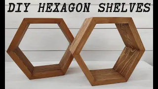 DIY HEXAGON SHELVES | ПОЛКИ СОТЫ СВОИМИ РУКАМИ