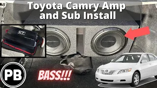 2007 - 2011 Toyota Camry Amp and Sub Install