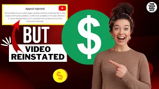 ✅How To Remove YouTube Community Guidelines Strike After Your Appeal Was Rejected | REINSTATE VIDEO