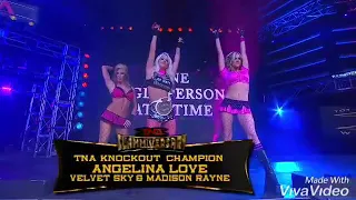 Tara vs Angelina Love - TNA Knockouts Championship : Slammiversary