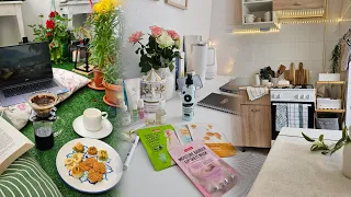 My cozy & aesthetic daily life|simple kitchen update, taking care of myself,rainy day,walk in nature