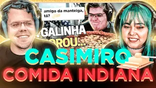 CASIMIRO REAGE A COMIDAS DE RUA INDIANA - O AMIGO DA MANTEIGA | Cortes do Casimito ‹ REACT ›