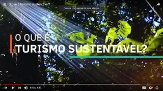 O que é turismo sustentável?