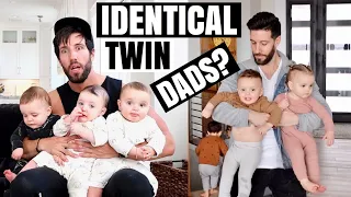 Triplet Babies Confuse Dad For His Identical Twin Brother