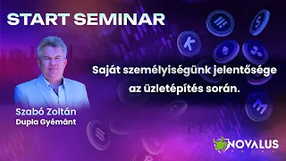 START Szeminárium - Saját személyiségünk jelentősége az üzletépítés során - Szabó Zoltán (HU)