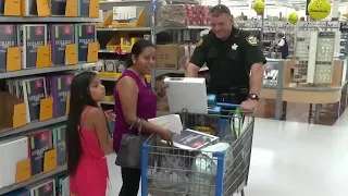 Students shop with a cop