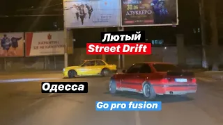 Лютый навал по городу. Street drift E30/E36. Go pro fusion 360