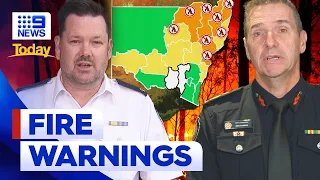 Extreme fire danger warnings for large parts of Australia | 9 News Australia