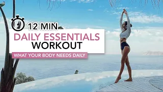 12 MIN DAILY ESSENTIALS WORKOUT | Movements Your Body Needs Daily | Eylem Abaci