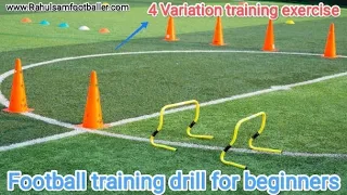 Speed and agility training with cone exercises for football players ||A Beginner's Guide to Football