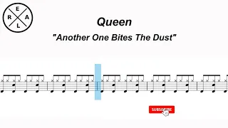 Another One Bites The Dust  - Queen Drum Score