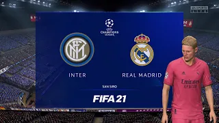 FIFA 21 |Champions League Group B| - Inter vs Real Madrid