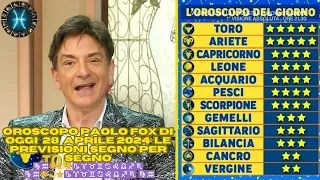 I Fatti vostri : Oroscopo Di Paolo Fox  28 APRILE 2024 previsioni segno per segno   ♍♒🌟💫⭐♑♈♉♊♋♌♎