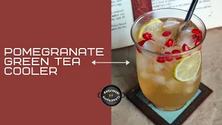 Iced Green Tea Cooler - Pomegranate Infused #shorts #drinkshorts #cheers #baawarchikeexperiments