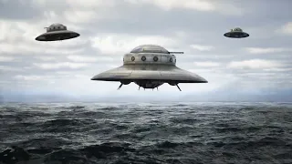 Unreal Engine 5 - UFOs above the ocean