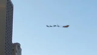 Santa Claus Caught on Camera Flying Over New York City December 24th Late Afternoon