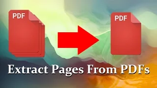 How To Extract Pages From A PDF Document