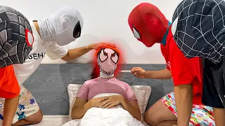 SPIDER-GIRL IS SICK !!! ( 5 SPIDER-MAN Bros Story ) || Follow Me