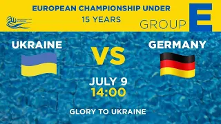 🔴 Men's European U15 Water Polo Championships 2023 | GROUP E | Ukraine - Germany