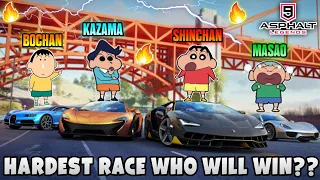Shinchan vs kazama masao bochan in asphalt 9 legends 😱🔥 | who will win? 🤔 | shinchan plays asphalt 9