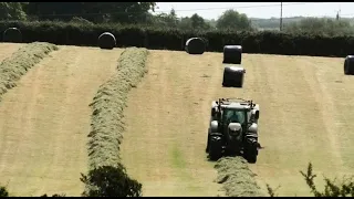 Baling for Silage with Fendt and McHale.