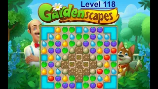 Gardenscapes Level 118 -[2020][No Boosters] solution of Level 118 on Gardenscapes [Super Hard Level]