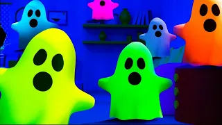 Colorful Ghosts in the Supermarket | Dolly and Friends Run Away | Cartoon Stories for Children