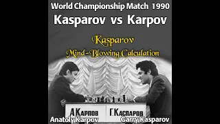 Kasparov vs Karpov | World Championship Match 1990 | Rd - 20 | France