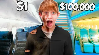 $1 vs $100,000 Plane Ticket!