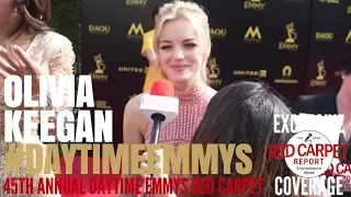 Olivia Keegan #Days interviewed at the 45th Annual Daytime Emmy Awards #NATAS #DaytimeEmmys