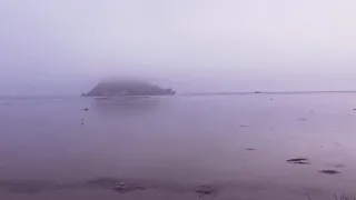 Hight tide  Mont Saint-Michel. Time lapse