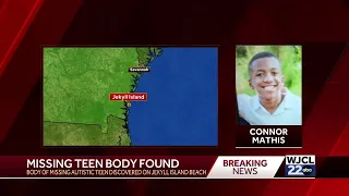 Missing autistic teen found dead on Jekyll Island