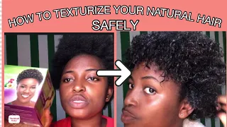 How to safely texturize your natural hair using lusters shortlook texturizer