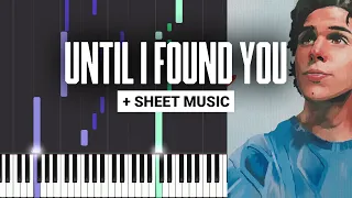 Until I Found You - Stephen Sanchez - Piano Tutorial - Sheet Music & MIDI