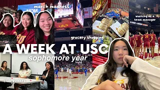 給還在糾結的你... 出國留學怎麼選學校🤔？usc vlog 16: NCAA March Madness 籃球比賽、女籃隊球經、社團活動 | a week at USC | MichelleLee