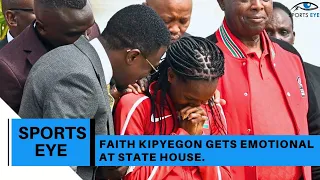 Faith Kipyegon EMOTIONAL😥 Speech At STATE HOUSE After Breaking Two World Records