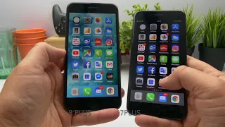 iPhone 8 Plus versus iPhone 7 Plus - speedtest