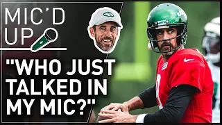 Mic'd Up: Aaron Rodgers Has Time For Everyone At Jets-Bucs Joint Practice