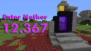 Entering the Nether in 12 Seconds (Random Seed Minecraft Speedrun)