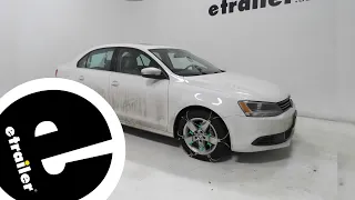 etrailer | Titan Chain Diagonal Cable Snow Tire Chains Installation - 2013 Volkswagen Jetta