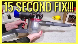 How to Fix DYSON VACUUM Pulsing Problem (Starts & Stops)!!! 20 SECOND FIX | Andrea Jean