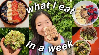 what i eat in a week (healthy + realistic)