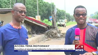 Accra-Tema Motorway: Demolition of abandoned tollbooths to be completed in two weeks