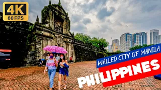 🇵🇭 WALK inside INTRAMUROS: THE WALLED CITY OF MANILA Historic Philippines [4K 60FPS Virtual Tour]