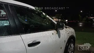 06-11-2023 Tarrant County, TX - Severe Storms, Tree Falls On Woman's Car in Drive Thru During Storm