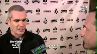 ex Black Flag vocalist Henry Rollins talks W Eric Blair @ the Lemmy movie premiere