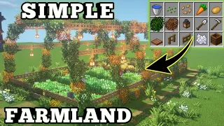 Minecraft Simple Farm Design | Minecraft Farm Design | Minecraft Aesthetic Farm Design | Minecraft