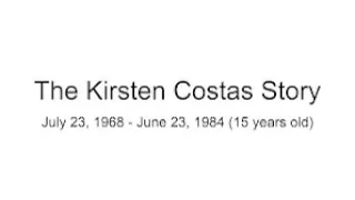 The Kirsten Costas Story