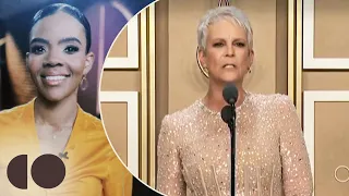 Jamie Lee Curtis Talks in Circles at the Oscars